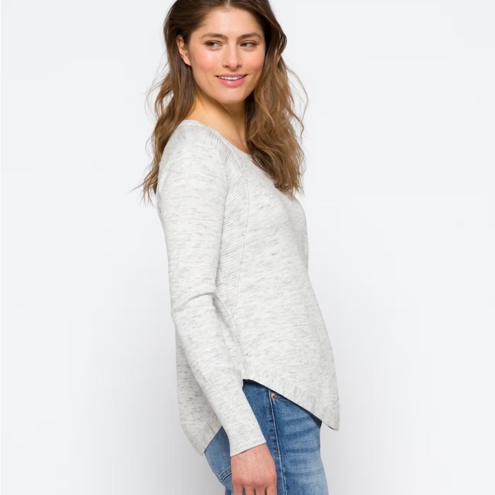 EUC! RD Style's McKinley Ribbed Detail Sweater Women's Gray L/S Top Size Large - Picture 2 of 10